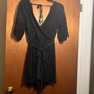 Trixxi Black Lace Romper XL